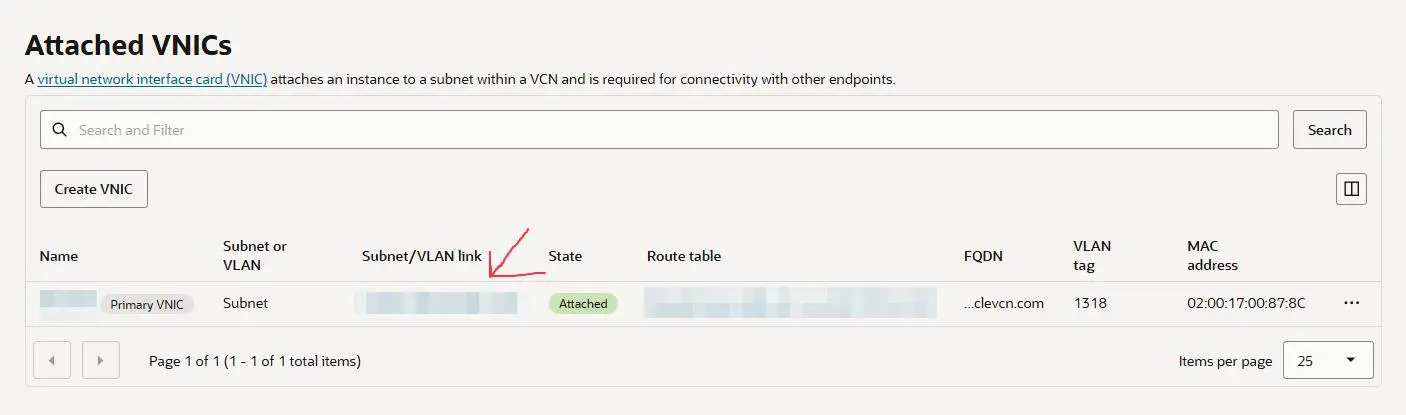 subnet oracle